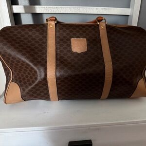 Authentic Vintage CELINE Macadam Canvas Boston Travel Bag